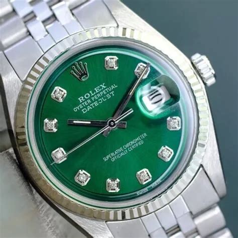 rolex quadrante verde tuesday usato uomo|valore rolex vintage.